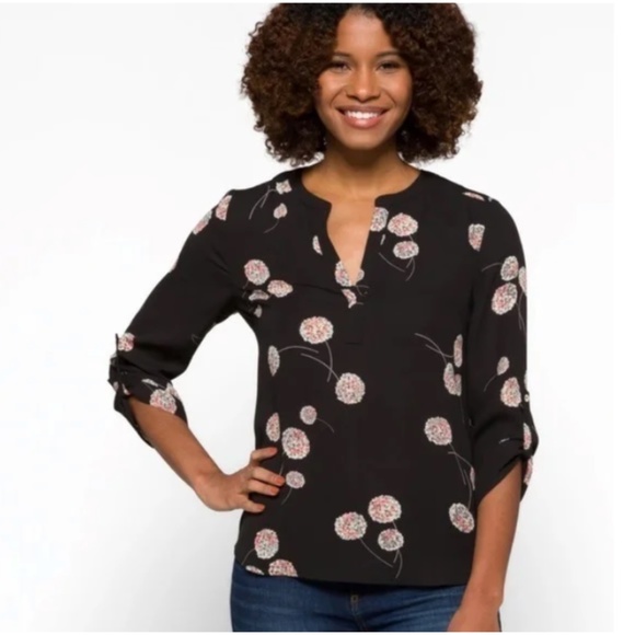 Anthropologie Tops - ANTHROPOLOGIE: Daniel Rainn Koda Split Neck Blouse (NWOT)